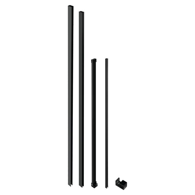 KIT PROFILI PER WALK-IN NEXMOD CON BRACCETTO IN ACCIAIO NERO | Tecnomat KIT PROFILI PER WALK-IN NEXMOD CON BRACCETTO IN ACCIAIO NERO | Tecnomat