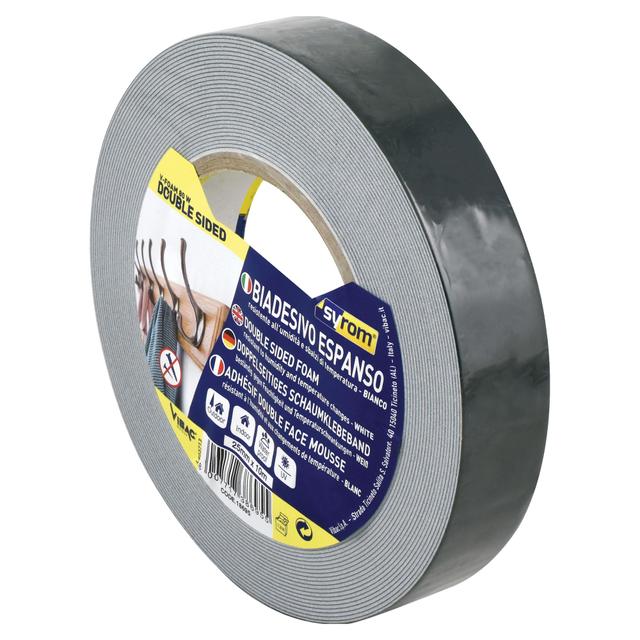NASTRO BIADESIVO FOAM FISSAFORTE SYROM H 25 mm x L 10 m A FORTE PRESA | Tecnomat NASTRO BIADESIVO FOAM FISSAFORTE SYROM H 25 mm x L 10 m A FORTE PRESA | Tecnomat