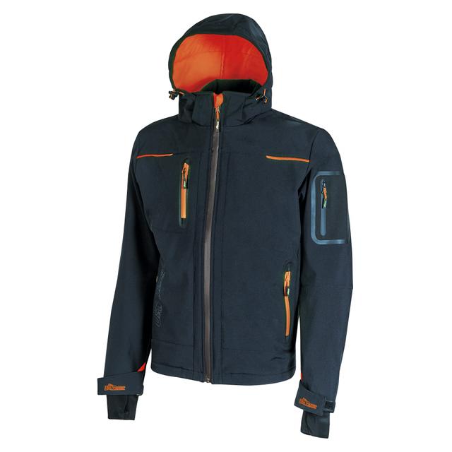 GIACCA SOFT SHELL SPACE U-POWER TAGLIA XL COLORE BLU CON CAPPUCCIO E ZIP IMPERMEABILE | Tecnomat GIACCA SOFT SHELL SPACE U-POWER TAGLIA XL COLORE BLU CON CAPPUCCIO E ZIP IMPERMEABILE | Tecnomat
