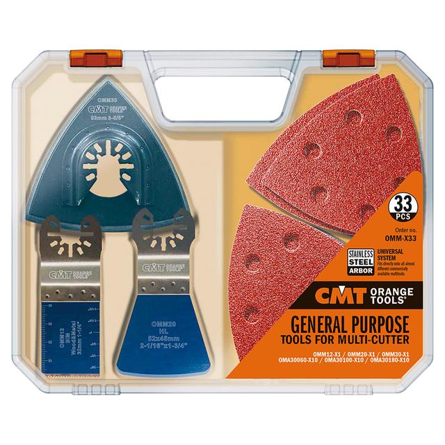 SET 33 PZ CMT PER MULTIFUNZIONE LAME ED ABRASIVI PER LEGNO METALLO E MULTIMATERIALE | Tecnomat SET 33 PZ CMT PER MULTIFUNZIONE LAME ED ABRASIVI PER LEGNO METALLO E MULTIMATERIALE - 2 | Tecnomat