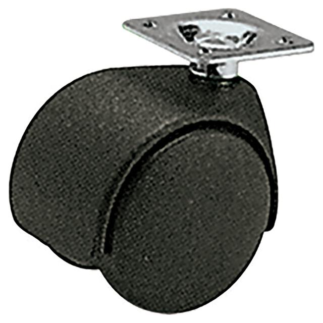 RUOTA GEMELLATA Ø 35 mm PORTATA 12 kg POLIPROPILENE NERO SUPPORTO A PIASTRA GIREVOLE | Tecnomat RUOTA GEMELLATA Ø 35 mm PORTATA 12 kg POLIPROPILENE NERO SUPPORTO A PIASTRA GIREVOLE - 2 | Tecnomat