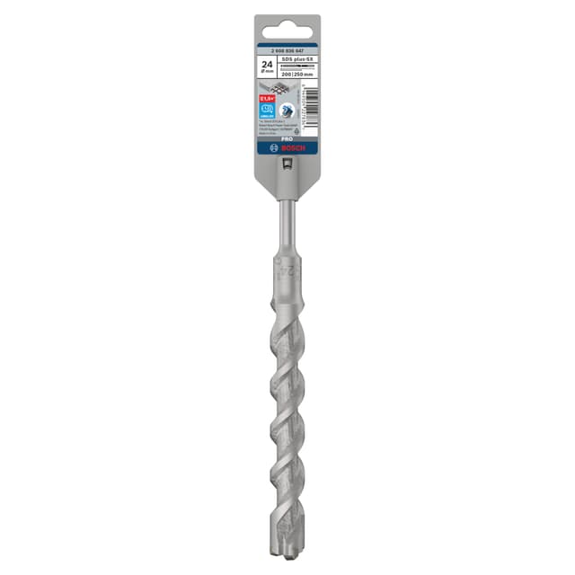 PUNTA BOSCH Ø24 mm 250/200mm 4 TAGLIENTI PUNTA BOSCH Ø24 mm 250/200 mm PER MURO E CALCESTRUZZO | Tecnomat PUNTA BOSCH Ø24 mm 250/200mm 4 TAGLIENTI PUNTA BOSCH Ø24 mm 250/200 mm PER MURO E CALCESTRUZZO - 2 | Tecnomat