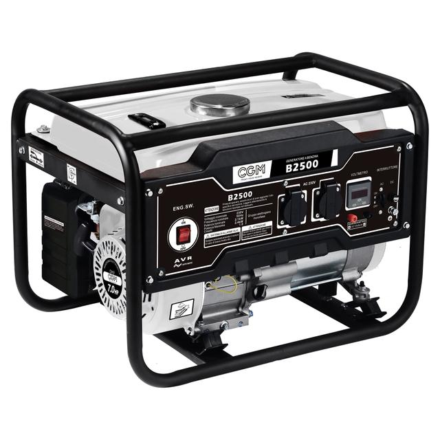 GENERATORE 2400 W 4 TEMPI BENZINA CGM B2500 POTENZA CONTINUA 2100 W CON AVR PESO 41 kg | Tecnomat GENERATORE 2400 W 4 TEMPI BENZINA CGM B2500 POTENZA CONTINUA 2100 W CON AVR PESO 41 kg - 2 | Tecnomat