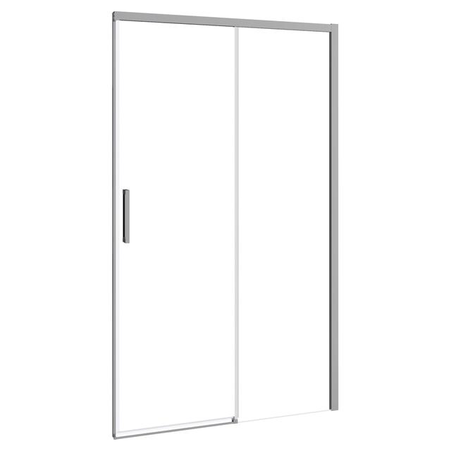 PORTA ELBA SCORREVOLE 137,5-140cm DX H 200 cm VETRO TEMPERATO 6mm TRASPARENTE PROFILI ARGENTO | Tecnomat PORTA ELBA SCORREVOLE 137,5-140cm DX H 200 cm VETRO TEMPERATO 6mm TRASPARENTE PROFILI ARGENTO | Tecnomat