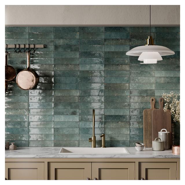 RIVESTIMENTO SQUARE SMERALDO 6x25x0,9 cm PEI3 R9 GRES PORCELLANATO | Tecnomat RIVESTIMENTO SQUARE SMERALDO 6x25x0,9 cm PEI3 R9 GRES PORCELLANATO - 2 | Tecnomat