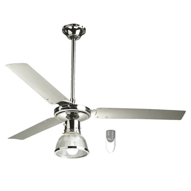 VENTILATORE DA SOFFITTO ZEPHIR Ø 122 cm 3 PALE CROMATO CON LUCE E TELCOMANDO 3 VELOCITA' | Tecnomat VENTILATORE DA SOFFITTO ZEPHIR Ø 122 cm 3 PALE CROMATO CON LUCE E TELCOMANDO 3 VELOCITA' | Tecnomat