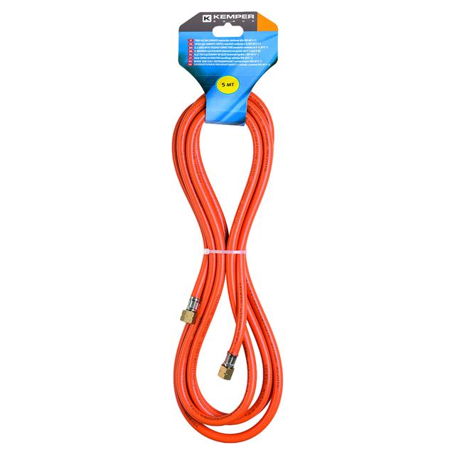 TUBO GAS IN GOMMA 5 m RACCORDATO 3/8" NORMATIVA EN 1327 Ø 5x12 PER CANNELLI | Tecnomat TUBO GAS IN GOMMA 5 m RACCORDATO 3/8" NORMATIVA EN 1327 Ø 5x12 PER CANNELLI - 2 | Tecnomat