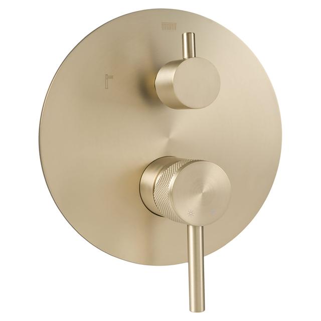 MISCELATORE DOCCIA INCASSO 2 VIE ACQUAPRO SINDIA ORO CARTUCCIA Ø 35 mm | Tecnomat MISCELATORE DOCCIA INCASSO 2 VIE ACQUAPRO SINDIA ORO CARTUCCIA Ø 35 mm | Tecnomat