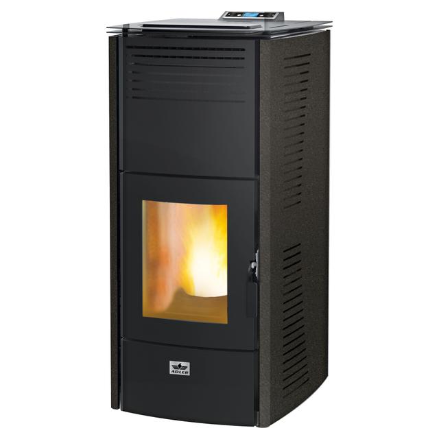 TERMOSTUFA A PELLET IDRO ADLER MERANO 17 NERO | Tecnomat TERMOSTUFA A PELLET IDRO ADLER MERANO 17 NERO - 2 | Tecnomat