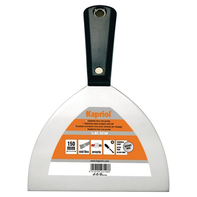 SPATOLA AMERICANA 80 mm KAPRIOL LAMA IN ACCIAIO TEMPRATO E MANICO IN PLASTICA | Tecnomat SPATOLA AMERICANA 80 mm KAPRIOL LAMA IN ACCIAIO TEMPRATO E MANICO IN PLASTICA | Tecnomat
