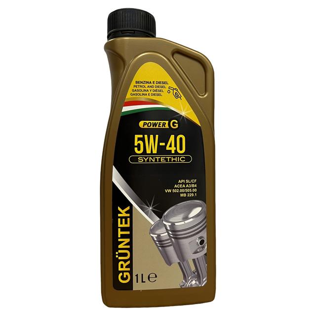 OLIO SINTETICO GRUNTEK 5W-40 1 l BENZINA DIESEL METANO GPL | Tecnomat OLIO SINTETICO GRUNTEK 5W-40 1 l BENZINA DIESEL METANO GPL | Tecnomat