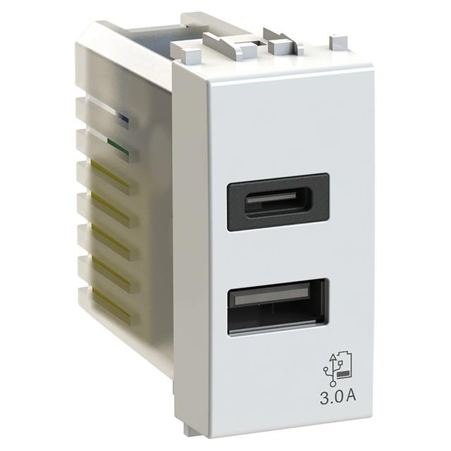 PRESA USB 4BOX 3A 2 INGRESSI A+C COMPATIBILE VIMAR PLANA 4B.V14.USB.30 | Tecnomat PRESA USB 4BOX 3A 2 INGRESSI A+C COMPATIBILE VIMAR PLANA 4B.V14.USB.30 | Tecnomat