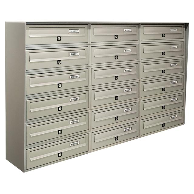 CASELLARIO SLIM 6x3 ALUBOX ACCIAIO ALLUMINIO ARGENTO 116x75,2x30 cm (LxHxP) | Tecnomat CASELLARIO SLIM 6x3 ALUBOX ACCIAIO ALLUMINIO ARGENTO 116x75,2x30 cm (LxHxP) - 2 | Tecnomat