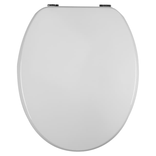COPRIWATER UNIVERSALE OVALE IN MDF BIANCO CON CERNIERE IN ZAMA | Tecnomat COPRIWATER UNIVERSALE OVALE IN MDF BIANCO CON CERNIERE IN ZAMA - 2 | Tecnomat