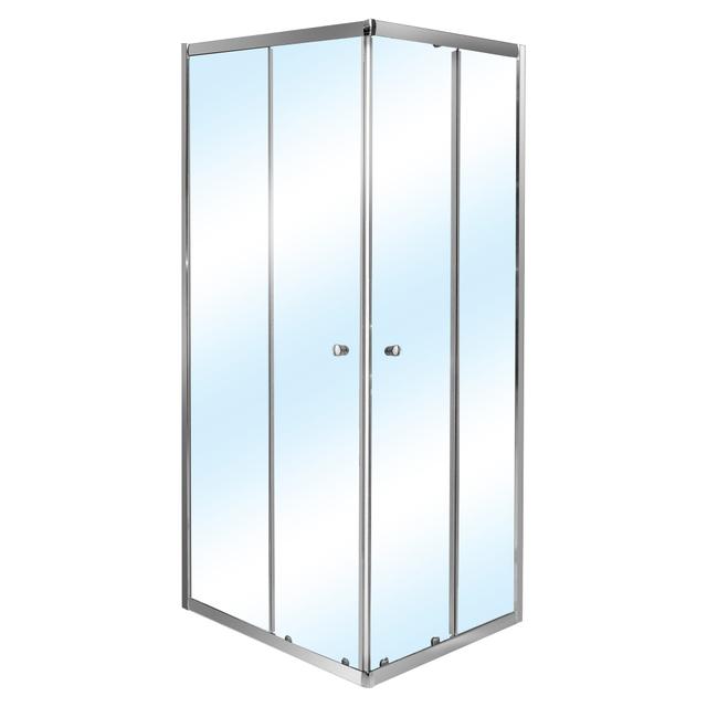 BOX DOCCIA ILDE QUADRATO 80x80 H190 cm PROFILI CROMO TEMPERATO TRASPARENTE 5 mm | Tecnomat BOX DOCCIA ILDE QUADRATO 80x80 H190 cm PROFILI CROMO TEMPERATO TRASPARENTE 5 mm | Tecnomat