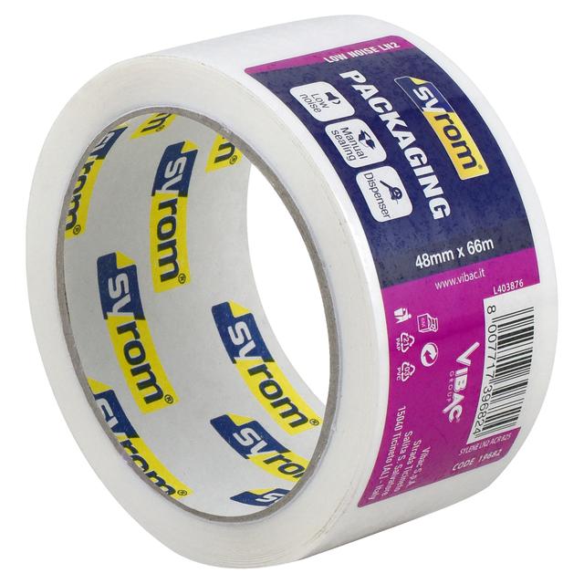 NASTRO PER IMBALLO BIANCO SYROM H 48 mm x L 66 m | Tecnomat NASTRO PER IMBALLO BIANCO SYROM H 48 mm x L 66 m | Tecnomat