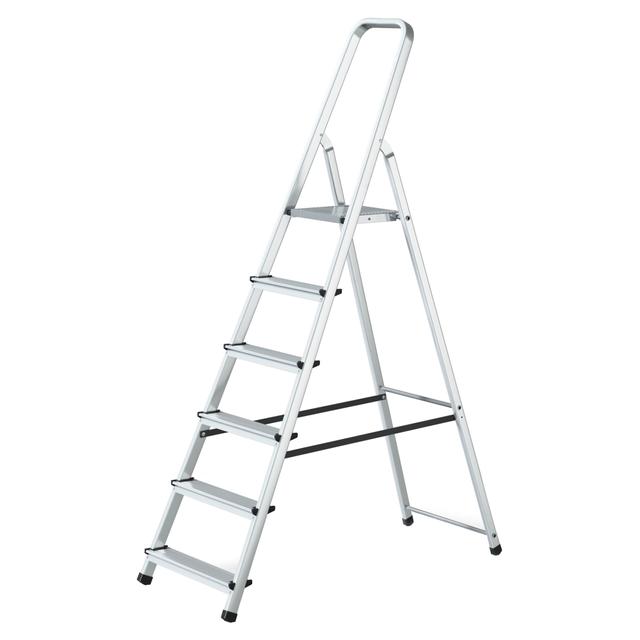 SCALA SELECTA IN ALLUMINIO 6 GRADINI PORTATA 125 kg PEDANA H118,5 cm PESO 4,2kg | Tecnomat SCALA SELECTA IN ALLUMINIO 6 GRADINI PORTATA 125 kg PEDANA H118,5 cm PESO 4,2kg | Tecnomat