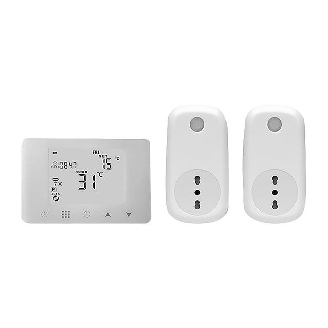 KIT PROXE TERMOSTATO SETTIMANALE 2 PRESE Wi-Fi TUYA FUNZIONE TIMER SISTEMI VOCALI GOOGLE ALEXA | Tecnomat KIT PROXE TERMOSTATO SETTIMANALE 2 PRESE Wi-Fi TUYA FUNZIONE TIMER SISTEMI VOCALI GOOGLE ALEXA | Tecnomat