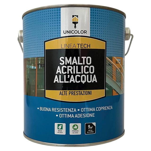 SMALTO ACQUA LUCIDO UNICOLOR NERO 2,5 l TUTTI I SUPPORTI 8-10 m² CON 1 l PRONTO USO | Tecnomat SMALTO ACQUA LUCIDO UNICOLOR NERO 2,5 l TUTTI I SUPPORTI 8-10 m² CON 1 l PRONTO USO | Tecnomat