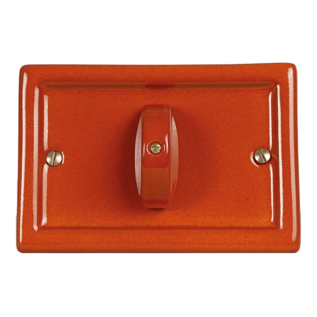 PLACCA RETTANGOLARE CERAMICA 113x77 mm TERRACOTTA CON DEVIATORE 10A 250V PER SCATOLA 503 | Tecnomat PLACCA RETTANGOLARE CERAMICA 113x77 mm TERRACOTTA CON DEVIATORE 10A 250V PER SCATOLA 503 - 2 | Tecnomat