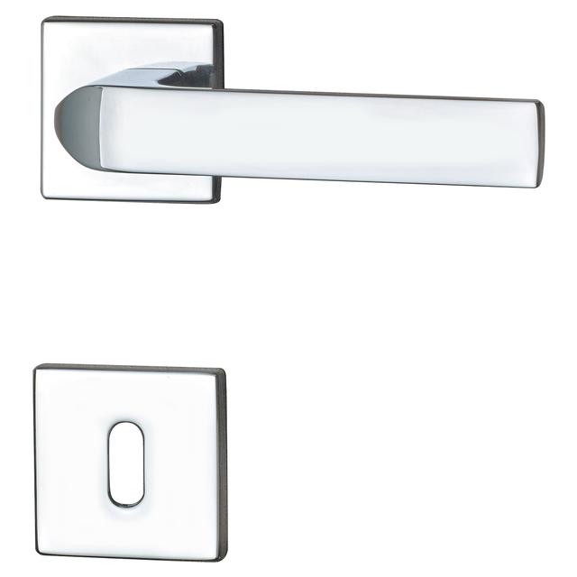 MANIGLIA A ROSETTA GHIDINI - CARTER ZAMA CROMO LUCIDO BOCCHETTA 50x50 mm Q8 mm | Tecnomat MANIGLIA A ROSETTA GHIDINI - CARTER ZAMA CROMO LUCIDO BOCCHETTA 50x50 mm Q8 mm - 2 | Tecnomat