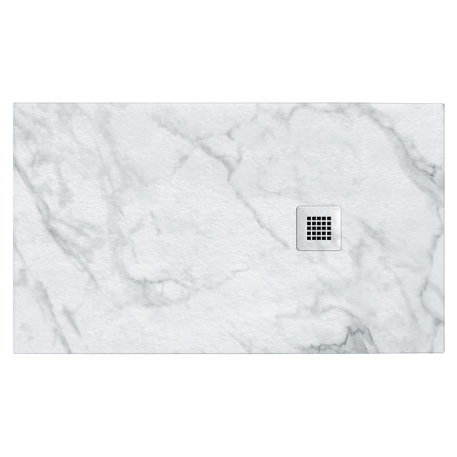PIATTO DOCCIA SERIE DEKOR IN MARMORESINA ARABESCO 80x120 cm H 2,7 cm PILETTA Ø 90 mm | Tecnomat PIATTO DOCCIA SERIE DEKOR IN MARMORESINA ARABESCO 80x120 cm H 2,7 cm PILETTA Ø 90 mm | Tecnomat