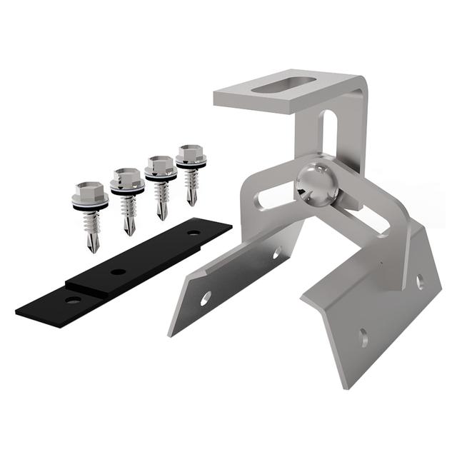 SUPPORTO TRAPEZOIDALE ZEPHIR IN ACCIAIO PER FISSAGGIO DEI PANNELLI AL PROFILO | Tecnomat SUPPORTO TRAPEZOIDALE ZEPHIR IN ACCIAIO PER FISSAGGIO DEI PANNELLI AL PROFILO - 2 | Tecnomat