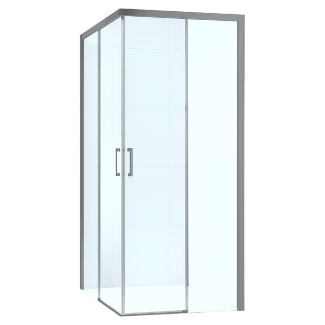 LATO PER ANGOLO PRIMA (70,5-72,5) H 195 cm DESTRO VETRO TRASPARENTE 6 mm PROFILI CROMO LUCIDO | Tecnomat LATO PER ANGOLO PRIMA (70,5-72,5) H 195 cm DESTRO VETRO TRASPARENTE 6 mm PROFILI CROMO LUCIDO - 2 | Tecnomat