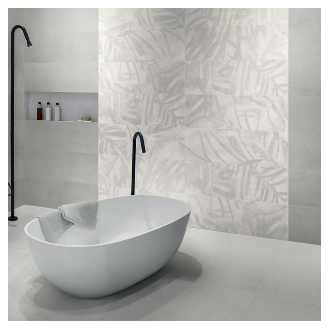 RIVESTIMENTO PALMETTE DECORO BLANCO 30x90x0,8 cm RETTIFICATO BICOTTURA PASTA BIANCA | Tecnomat RIVESTIMENTO PALMETTE DECORO BLANCO 30x90x0,8 cm RETTIFICATO BICOTTURA PASTA BIANCA | Tecnomat