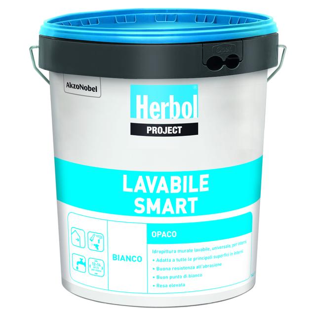 IDROPITTURA LAVABILE HERBOL 14 l BIANCO LINEA SMART 6 - 8 m²/l A 2 MANI | Tecnomat IDROPITTURA LAVABILE HERBOL 14 l BIANCO LINEA SMART 6 - 8 m²/l A 2 MANI - 2 | Tecnomat