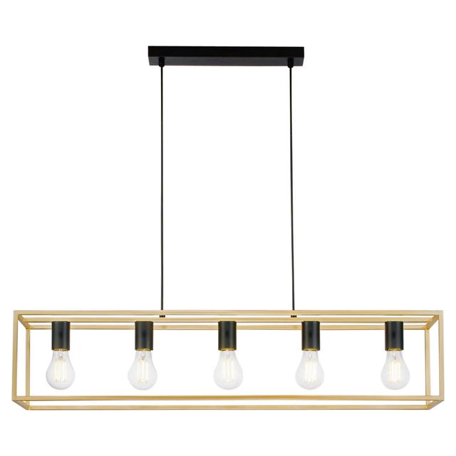 SOSPENSIONE LUCE AMBIENTE DESIGN KIMERA 5xE27 FINO A 20W 100x20x150 cm | Tecnomat SOSPENSIONE LUCE AMBIENTE DESIGN KIMERA 5xE27 FINO A 20W 100x20x150 cm - 2 | Tecnomat