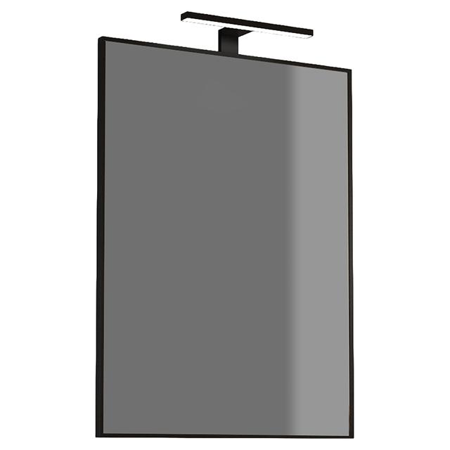 SPECCHIO BLACK 60x80 cm (LxH) LAMPADA 5 W L 30cm NERA CON PROFILO IN ABS NERO | Tecnomat SPECCHIO BLACK 60x80 cm (LxH) LAMPADA 5 W L 30cm NERA CON PROFILO IN ABS NERO - 2 | Tecnomat