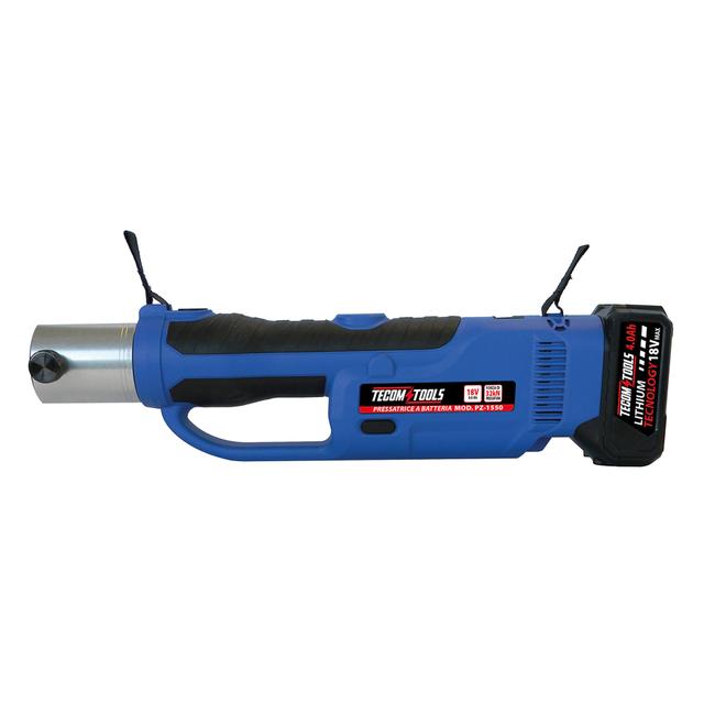 PRESSATRICE A BATTERIA TECOM 18 V PZ1550 CON 2 BATTERIE LITIO 4 Ah FORZA DI PRESSATURA 32kN | Tecnomat PRESSATRICE A BATTERIA TECOM 18 V PZ1550 CON 2 BATTERIE LITIO 4 Ah FORZA DI PRESSATURA 32kN | Tecnomat