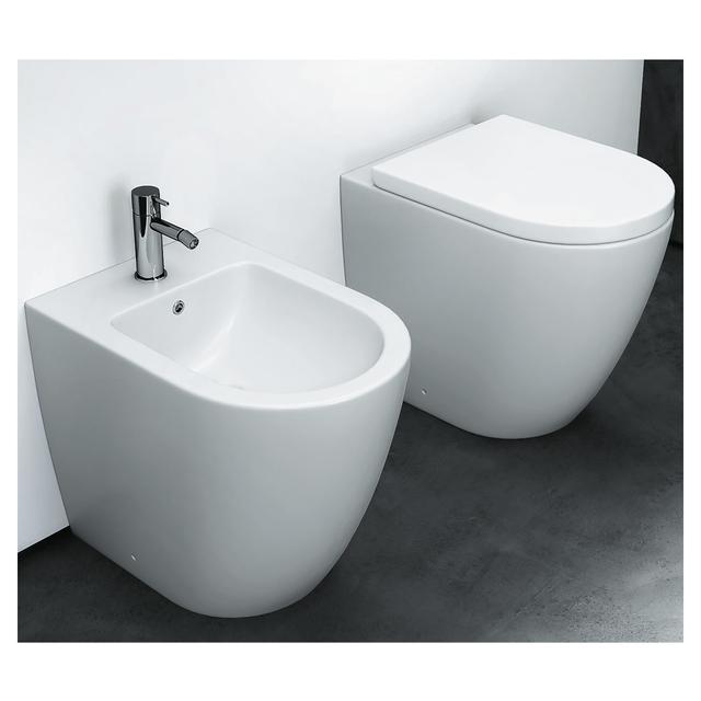 BIDET SERIE GIADA FILO MURO A TERRA H 50 cm IN CERAMICA BIANCA | Tecnomat BIDET SERIE GIADA FILO MURO A TERRA H 50 cm IN CERAMICA BIANCA | Tecnomat