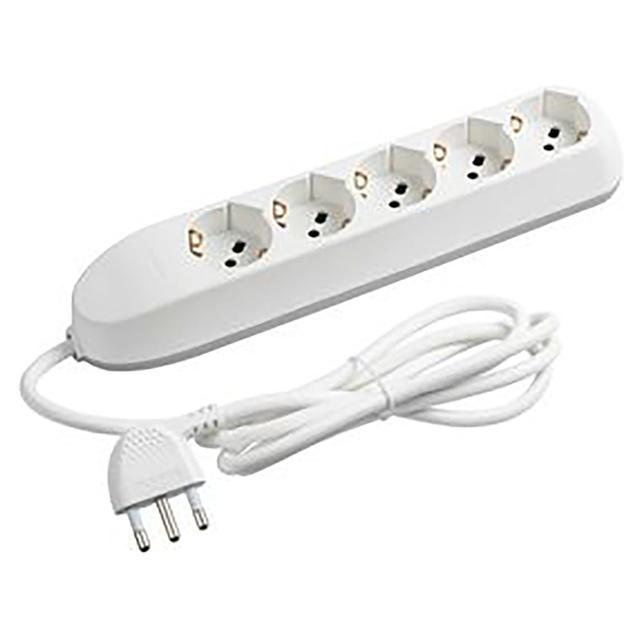 MULTIPRESA BTICINO 5 PRESE UNIVERSALI CON CAVO 1,5m SPINA DA 16A 3685D | Tecnomat MULTIPRESA BTICINO 5 PRESE UNIVERSALI CON CAVO 1,5m SPINA DA 16A 3685D | Tecnomat