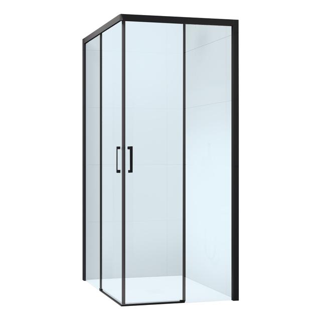 LATO PER ANGOLO PRIMA (97,5-99,5) H 195 cm DESTRO VETRO TRASPARENTE 6 mm PROFILI NERI | Tecnomat LATO PER ANGOLO PRIMA (97,5-99,5) H 195 cm DESTRO VETRO TRASPARENTE 6 mm PROFILI NERI | Tecnomat