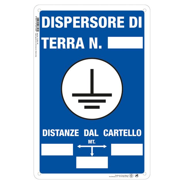 TARGA DISPERSORE DI TERRA IN PVC 20x30 cm | Tecnomat TARGA DISPERSORE DI TERRA IN PVC 20x30 cm - 2 | Tecnomat