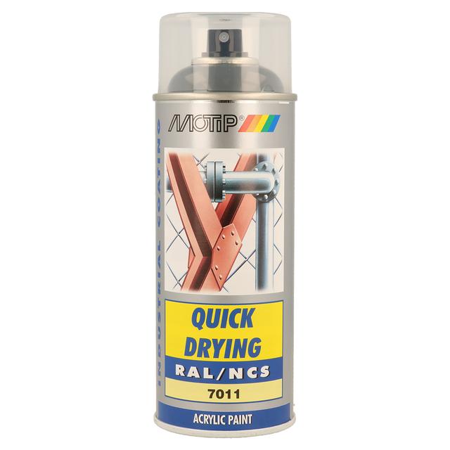 SMALTO SPRAY INDUSTRIAL MOTIP RAL 7011 GRIGIO FERRO 400 ml | Tecnomat SMALTO SPRAY INDUSTRIAL MOTIP RAL 7011 GRIGIO FERRO 400 ml - 2 | Tecnomat