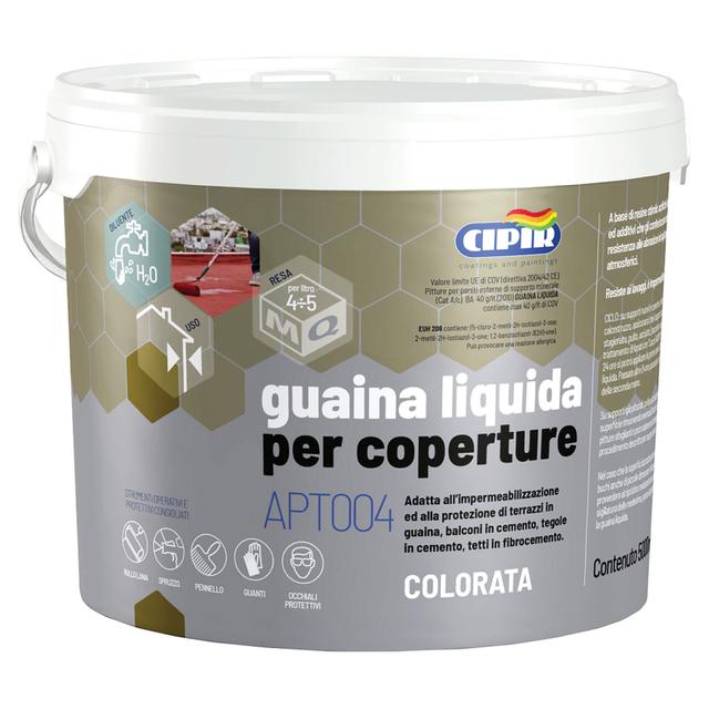 GUAINA LIQUIDA CIPIR ROSSO INGLESE 5 l PER CEMENTO E FIBROCEMENTO 4,5 m² CON 1 l DILUITO | Tecnomat GUAINA LIQUIDA CIPIR ROSSO INGLESE 5 l PER CEMENTO E FIBROCEMENTO 4,5 m² CON 1 l DILUITO | Tecnomat