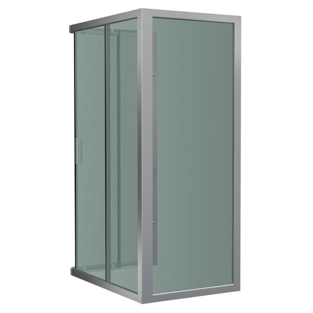 LATO FISSO FLORA (41-48) ALTEZZA 190 cm VETRO TEMPERATO SATINATO 6 mm PROFILI CROMATI | Tecnomat LATO FISSO FLORA (41-48) ALTEZZA 190 cm VETRO TEMPERATO SATINATO 6 mm PROFILI CROMATI - 2 | Tecnomat