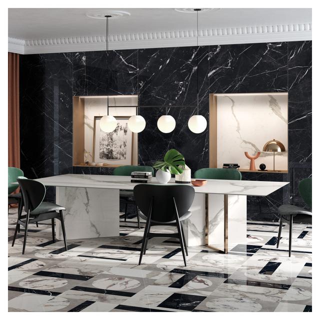 LASTRA MARQUINA BLACK LUX 120x280x0,6 cm R9 RETT GRES PORCELLANATO | Tecnomat LASTRA MARQUINA BLACK LUX 120x280x0,6 cm R9 RETT GRES PORCELLANATO - 2 | Tecnomat