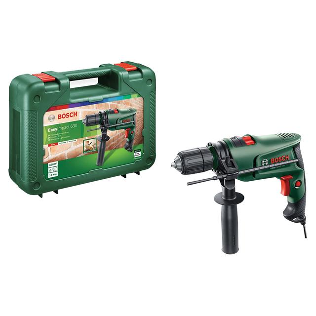 TRAPANO BOSCH 630 W EASYIMPACT 630 50-3000 giri/min COPPIA SERRAGGIO 15 Nm PESO 1,7 kg | Tecnomat TRAPANO BOSCH 630 W EASYIMPACT 630 50-3000 giri/min COPPIA SERRAGGIO 15 Nm PESO 1,7 kg | Tecnomat