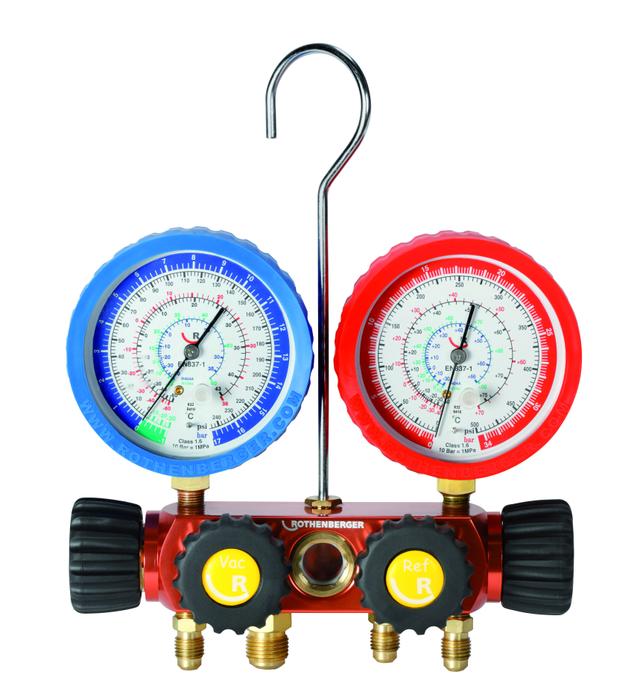 GRUPPO MANOMETRICO 4 VIE ROTHENBERGER PER GAS R410 - R32 | Tecnomat GRUPPO MANOMETRICO 4 VIE ROTHENBERGER PER GAS R410 - R32 | Tecnomat