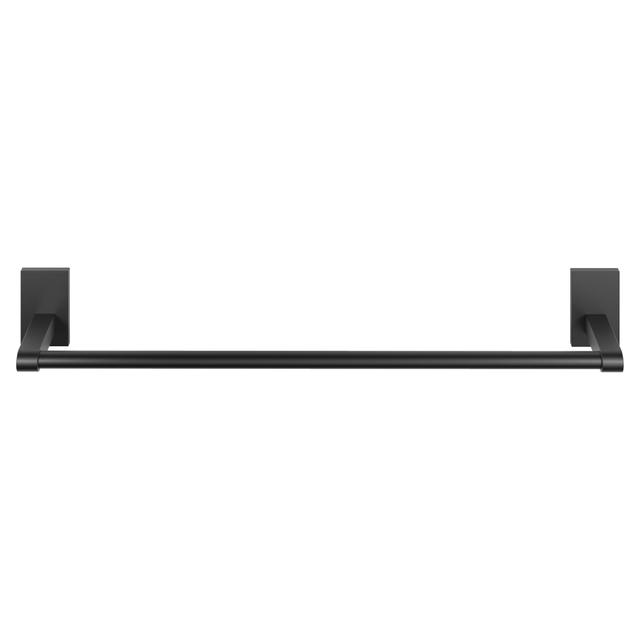 BARRA PORTASALVIETTE SERIE MAGIC IN ACCIAIO NERO FISSAGGIO A CON VITE E BIADESIVO 45 cm | Tecnomat BARRA PORTASALVIETTE SERIE MAGIC IN ACCIAIO NERO FISSAGGIO A CON VITE E BIADESIVO 45 cm - 2 | Tecnomat
