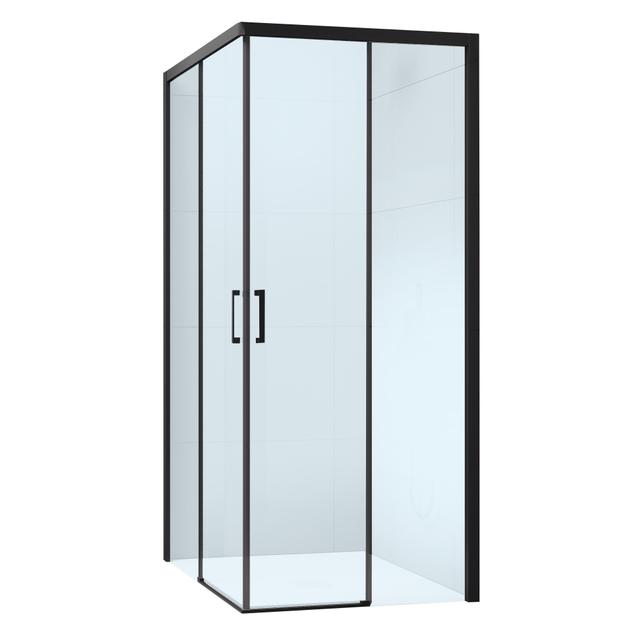 LATO FISSO PRIMA (97,5-99,5) H195 cm DESTRO VETRO TRASPARENTE 6 mm PROFILI NERI | Tecnomat LATO FISSO PRIMA (97,5-99,5) H195 cm DESTRO VETRO TRASPARENTE 6 mm PROFILI NERI - 2 | Tecnomat
