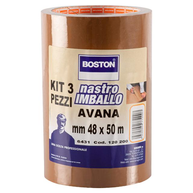 KIT 3 NASTRI IMBALLO AVANA PRO+ H 50 mm x L 50 m | Tecnomat KIT 3 NASTRI IMBALLO AVANA PRO+ H 50 mm x L 50 m - 2 | Tecnomat