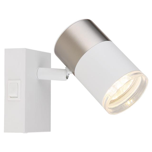 SPOT GLOBO LILLY 1xGU10 FINO 25W METALLO BIANCO SATINATO ORIENTABILE | Tecnomat SPOT GLOBO LILLY 1xGU10 FINO 25W METALLO BIANCO SATINATO ORIENTABILE | Tecnomat