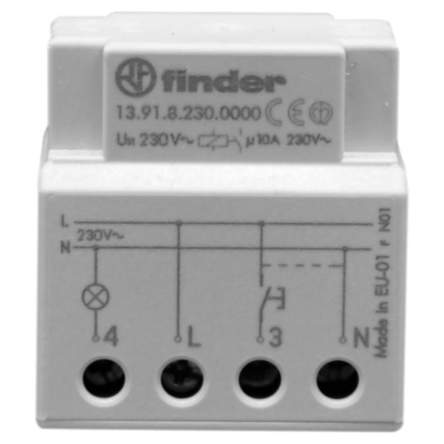 RELE' FINDER AD IMPULSI TEMPORIZZATO 10A INCASSO FALSO POLO PASSO-PASSO | Tecnomat RELE' FINDER AD IMPULSI TEMPORIZZATO 10A INCASSO FALSO POLO PASSO-PASSO - 2 | Tecnomat