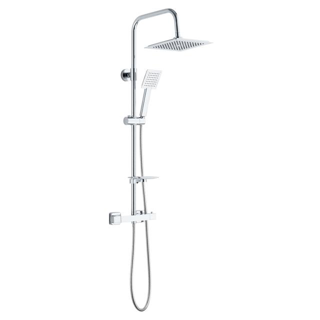 COLONNA DOCCIA ACQUAPRO CUADRATRE 1GETTO CROMO SOFFIONE ABS 240x240 mm MISCELATORE TERMOSTATICO | Tecnomat COLONNA DOCCIA ACQUAPRO CUADRATRE 1GETTO CROMO SOFFIONE ABS 240x240 mm MISCELATORE TERMOSTATICO | Tecnomat