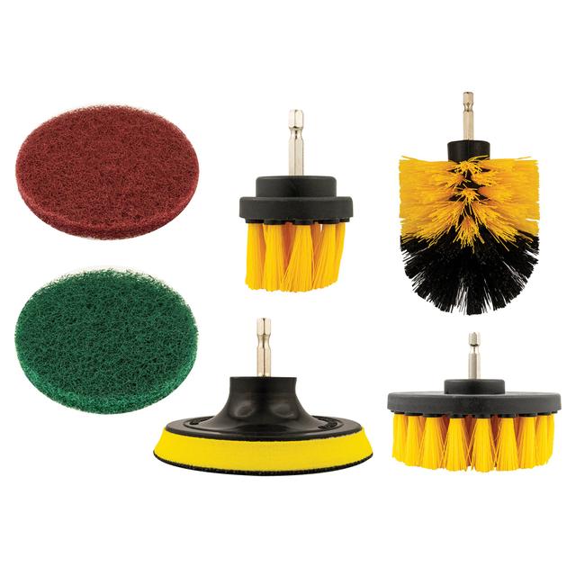 SET 10 SPAZZOLE PER TRAPANO IN NYLON E TAMPONI SPUNGA ABRASIVA ATTACCO CODOLO ESAGONALE | Tecnomat SET 10 SPAZZOLE PER TRAPANO IN NYLON E TAMPONI SPUNGA ABRASIVA ATTACCO CODOLO ESAGONALE | Tecnomat